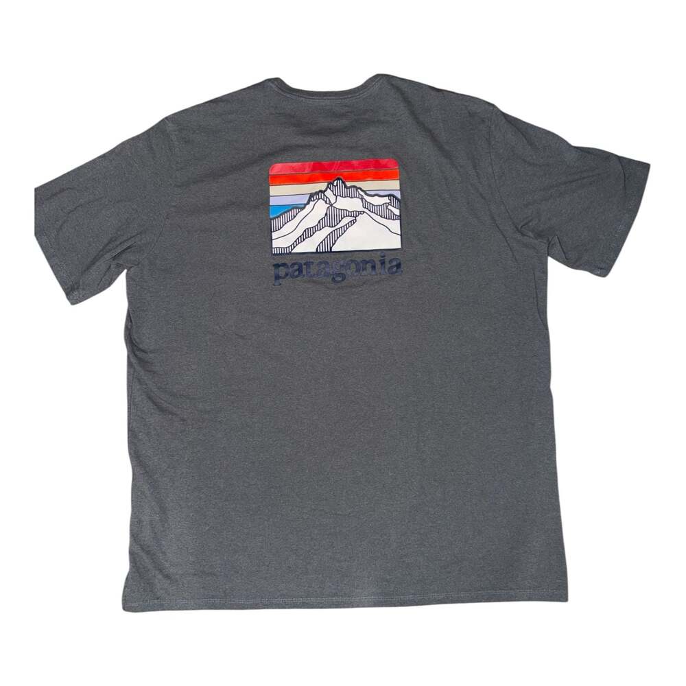 Patagonia Men's Line Logo Ridge Pocket Responsibili-Tee Graphic T-Shirt
